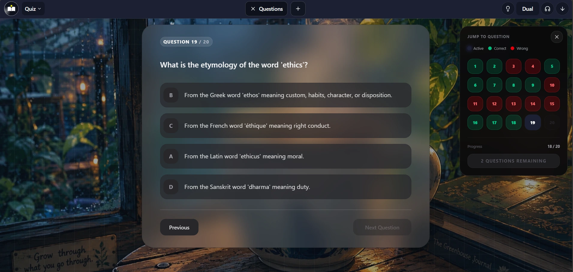 Answer Quiz preview